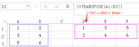 TRANSPOSE案例